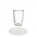 Artesano Hot Beverages Glass with Saucer 360ml Breakfast - 1