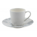 Marmory Cup with Saucer 240ml for Coffee - 1
