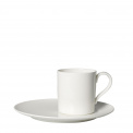 MetroChic Blanc Cup with Saucer 210ml for Coffee - 1
