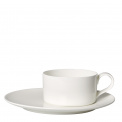MetroChic Blanc Cup with Saucer 230ml for Tea - 1