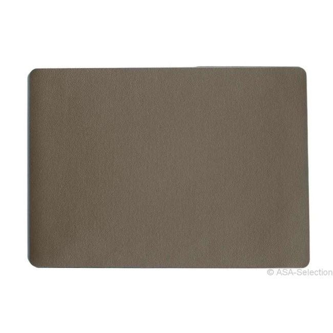Leather Optic Placemat 46x33cm Eco-leather Brown