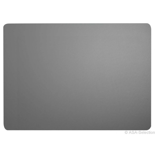 Leather Optic Placemat 46x33cm Eco-leather Cement