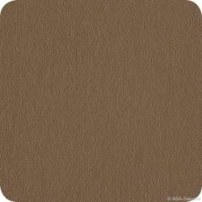 Set of 4 Leather Optic Coasters 10cm Eco-leather Brown
