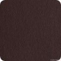 Set of 4 Leather Optic Coasters 10cm Eco-leather Chocolate