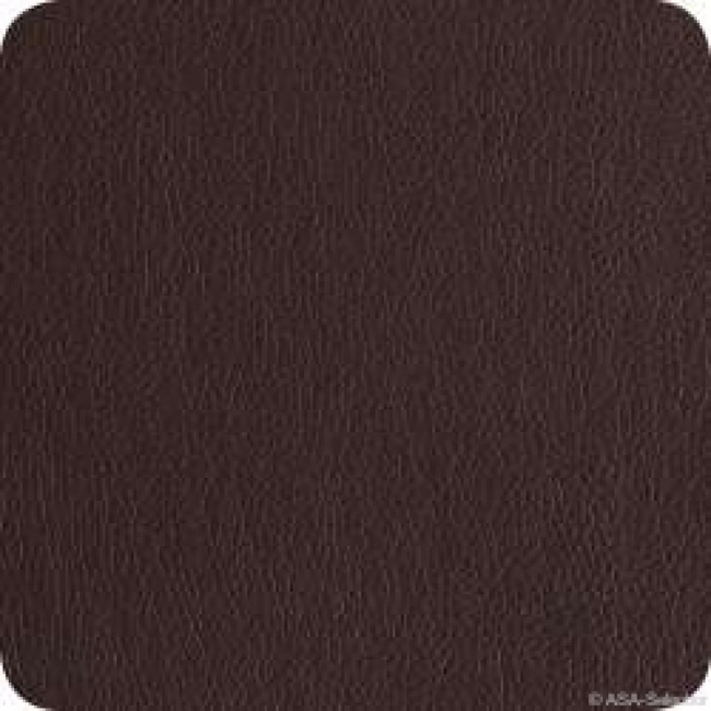 Set of 4 Leather Optic Coasters 10cm Eco-leather Chocolate