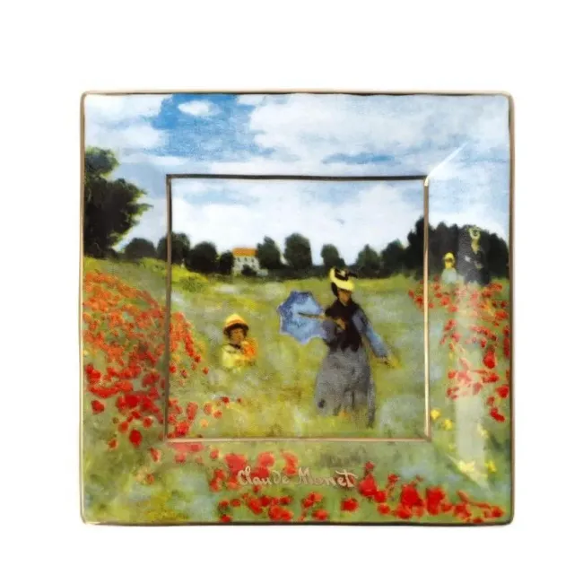 Field of Poppies Square Plate 12cm - 1