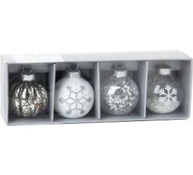 Komplet 4 bombek 4cm