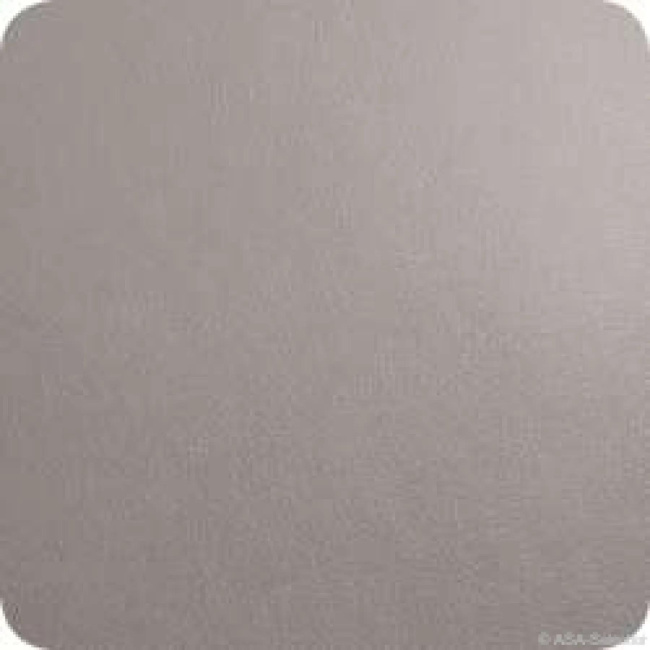 Set of 4 Leather Optic Coasters 10cm Eco-leather Cement