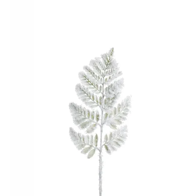 Snow-covered Leaf Branch 65cm
