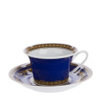 Filiżanka ze spodkiem Medusa Blue 220ml do herbaty - 1