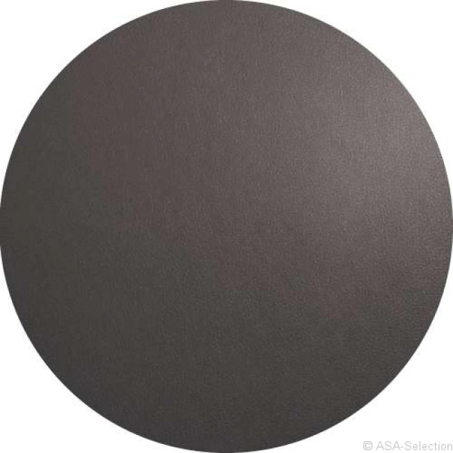 Leather Optic Placemat 38cm Eco-leather Basalt