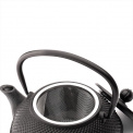 800ml Black Cast Iron Teapot Jang - 3