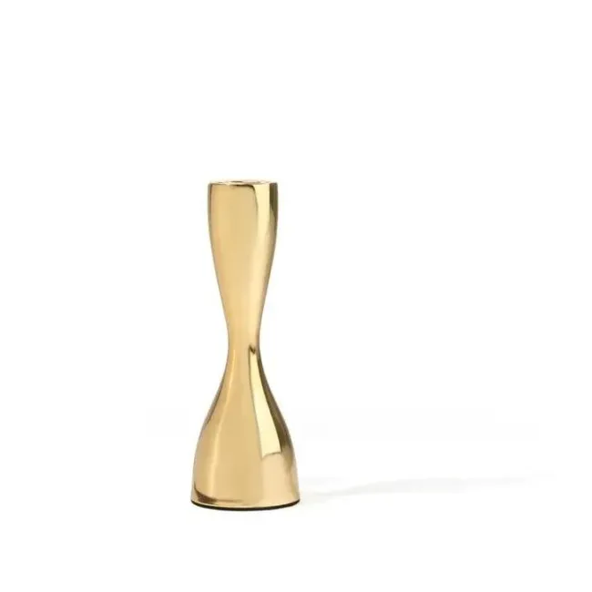 Candle Holder 17.5cm Gold - 1