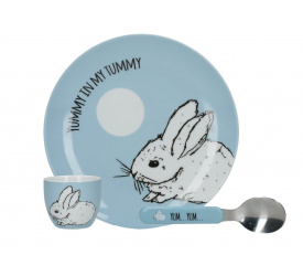 Zestaw śniadaniowy The Wild Little Explorer Bunny 3 elementy