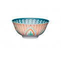Colourful Folk Pattern Bowl 15.7cm - 1