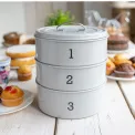 Living Nostalgia 3-Tier Container 22x27cm Grey - 5