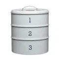 Living Nostalgia 3-Tier Container 22x27cm Grey - 1