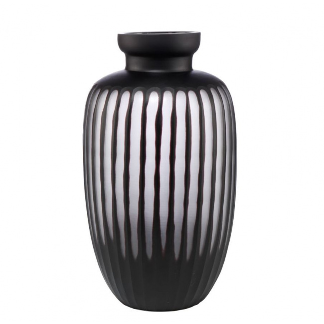 Wazon Black Carved 38cm - 1