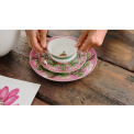 Filiżanka ze spodkiem Wonderlust 180ml do herbaty Pink Lotus - 4