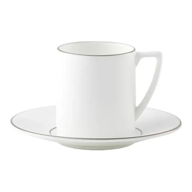 Filiżanka ze spodkiem Jasper Conran Platinum 90ml do espresso