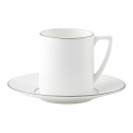 Cup with Saucer Jasper Conran Platinum 90ml Espresso - 1