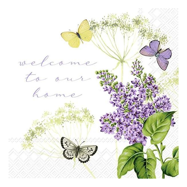 Napkins 33x33cm Fiona Lilac 20pcs