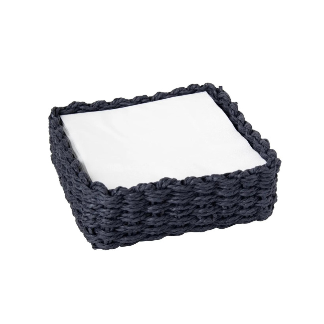 Napkin Holder 19cm Navy Blue