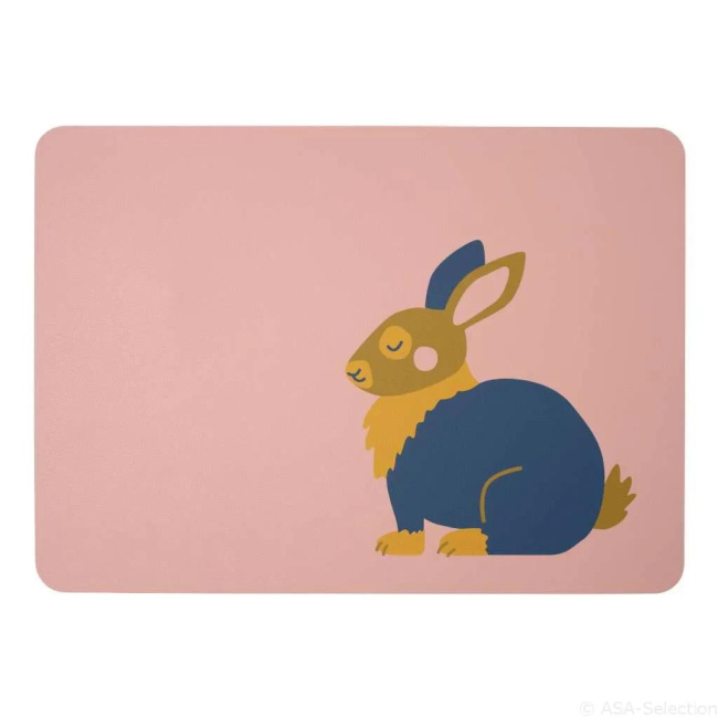 Leather Optic Coaster 46x33cm Rabbit