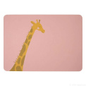 Leather Optic Coaster 46x33cm Giraffe