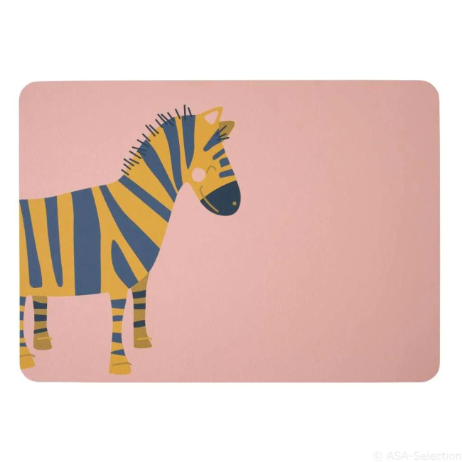 Leather Optic Coaster 46x33cm Zebra