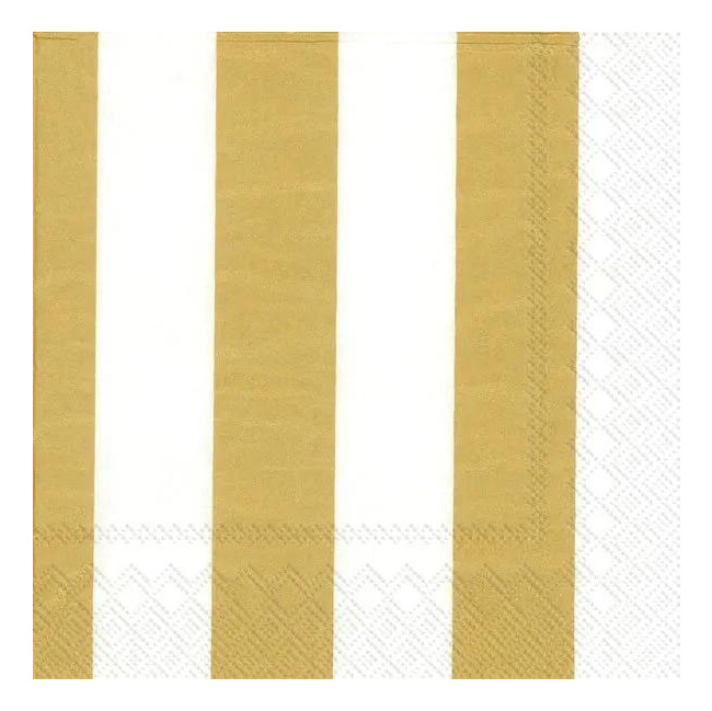 Napkins Kaksi Gold 33x33cm 20pcs.