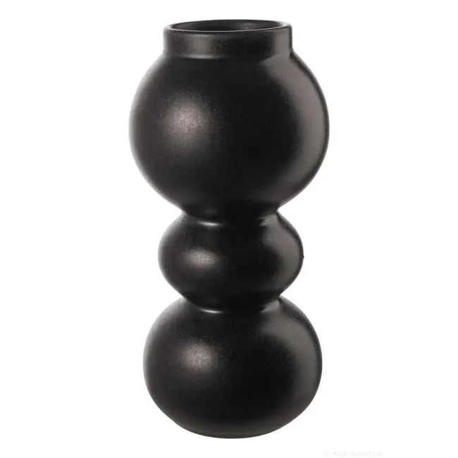 Como Vase 23.5x7cm Black