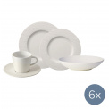 Manufacture Rock Blanc Coffee-Dinner Set for 6 (30 pcs) - 1