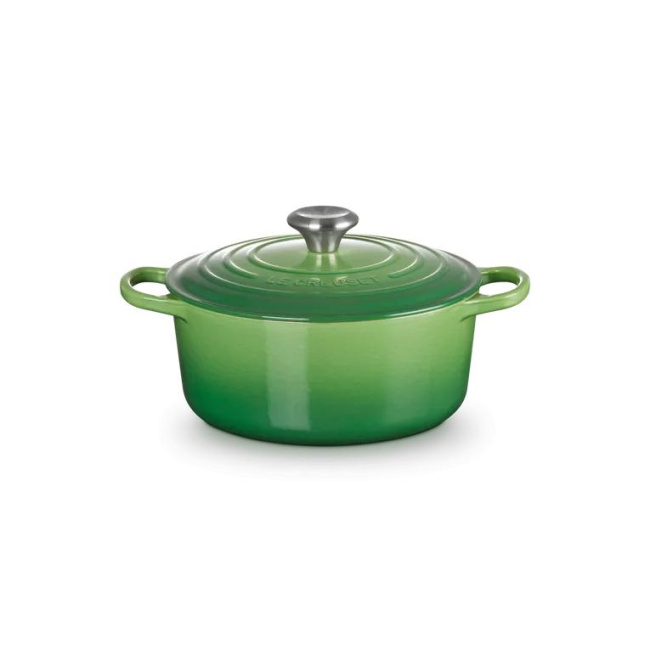 Signature Cast Iron Pot 24cm 4.2l Bamboo Green