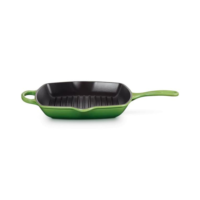 Cast Iron Grill Pan 26cm Bamboo Green
