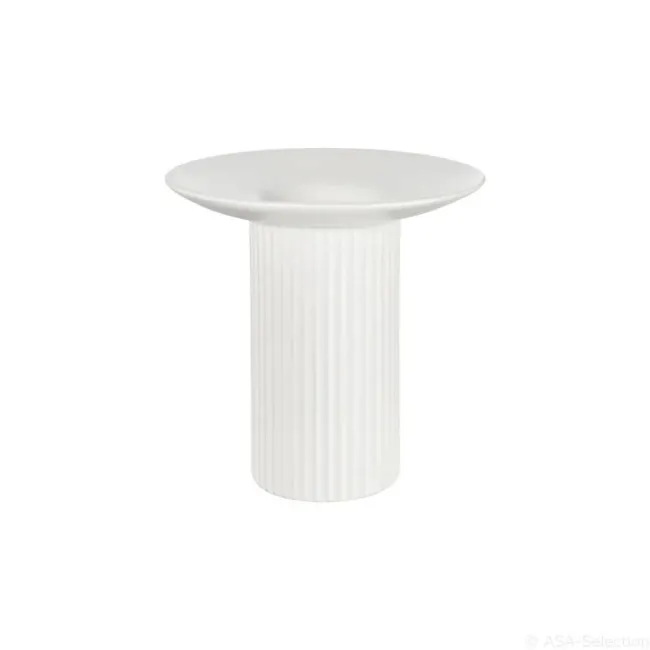 Artea 12.5x14.5cm White Vase - 1