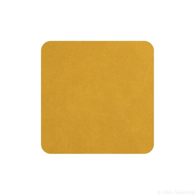Softleather 10x10cm Amber Set of 4 Coasters