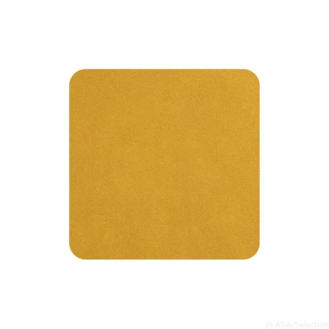 Softleather 10x10cm Amber Set of 4 Coasters