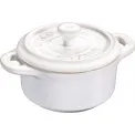Komplet 4 garnków Mini Cocotte 200ml 10cm kość słoniowa - 7