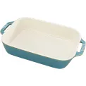 Zestaw 3 półmisków ceramicznych Cooking antyczny turkusowy - 5