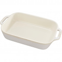 Set of 3 Ceramic Cooking Dishes White - 13