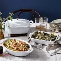 Zestaw 3 półmisków ceramicznych Cooking biały - 13