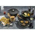 Set of 2 Covered Dishes 24cm Black - 6