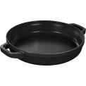 Set of 2 Covered Dishes 24cm Black - 11