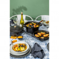 Set of 3 Covered Dishes 24cm Black - 9