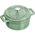 Mini Cocotte Cast Iron Pot 250ml 10cm Mint - 1