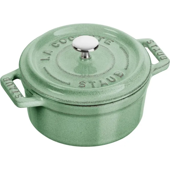 Mini Cocotte Cast Iron Pot 250ml 10cm Mint - 1