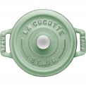 Garnek żeliwny Mini Cocotte 10cm 250ml miętowy - 13