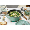 Cocotte Cast Iron Pot 2.2L 20cm Mint - 2