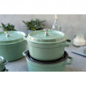 Cocotte Cast Iron Pot 2.2L 20cm Mint - 3